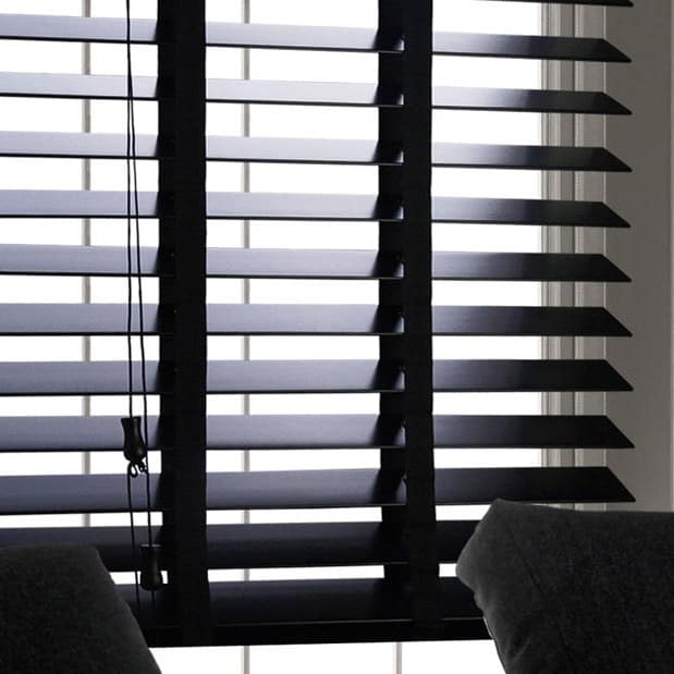 Black With Tapes Cheapest Blinds UK Ltd   Black Blinds With Tapes EW06 