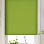 cheap green roller blind with dim out fabric