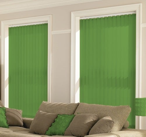 cheap bright green vertical blinds