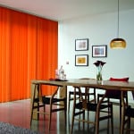 orange vertical blinds