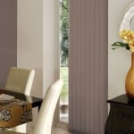 taupe vertical blinds