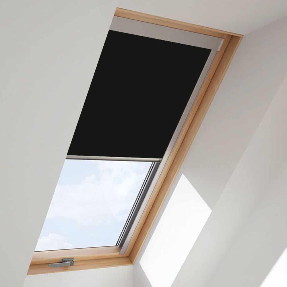 WHITE Thermal MK06 Blackout Roof Roller Blind for Velux skylight windows 