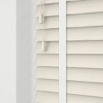 Cheap Cream Faux Wooden Blinds With Tapes