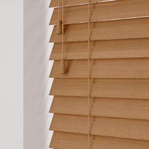 Real Wood Venetian Blind Burnished Oak