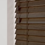Walnut Wooden Venetian Blinds With Cords