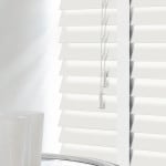 White Wood Venetian Blinds With Tapes