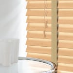 Tawny Wood Venetian Blinds With Tapes