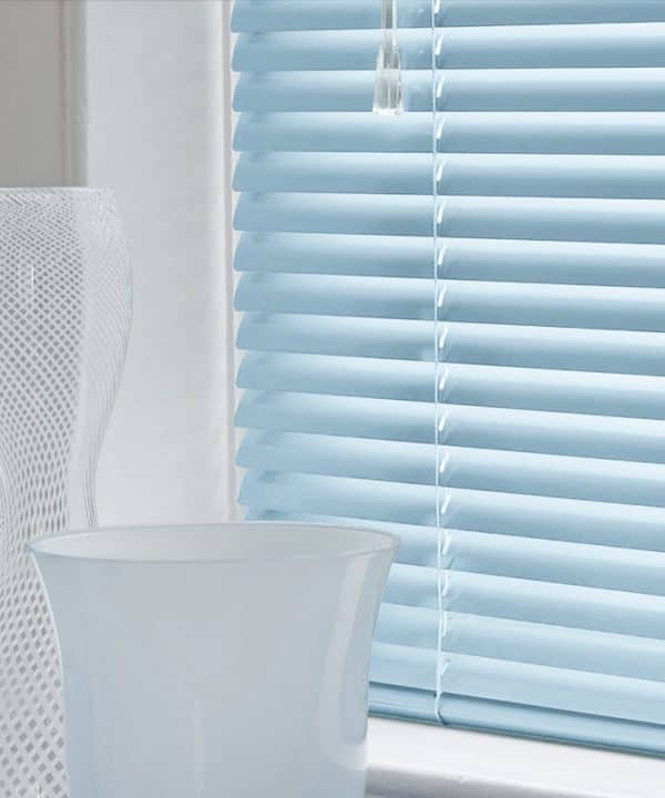 Pastel Blue Aluminium Venetian Blinds