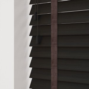 Cheap Dark Wenge Faux Wood Blind With Tapes