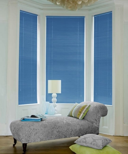Cheap Ocean Blue Aluminium Venetian Blinds