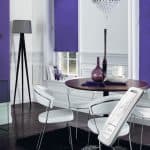bright purple electric motorised remote control roller blinds