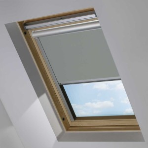 skylight solar powered blinds grey electric remote control enlarge