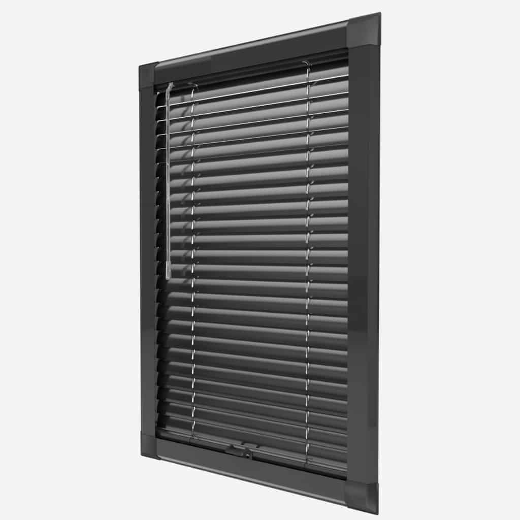 Black UPVC Perfect Fit Venetian Blind – Cheapest Blinds UK Ltd