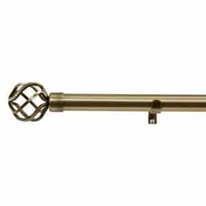 Brass Cage Eyelet Curtain Pole