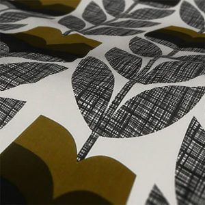 Orla Kiely Rosebud Roman Blind Moss Fabric Sample