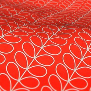 Orla Kiely Tomato Linear Stem Roman Blind Fabric Sample