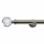 Stainless Steel Glass Bubbles Eyelet Curtain Pole