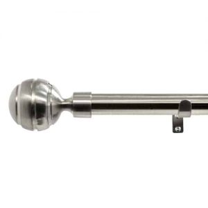 Stainless Steel Ribbed Ball Eyelet Curtain Pole