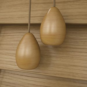 hampton oak faux wooden venetian blinds