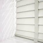 soft white faux wood venetian blinds with tapes