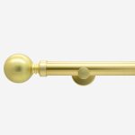 Brushed Gold Ball Curtain Pole