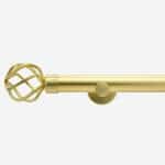 Brushed Gold Cage Curtain Pole