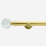 Brushed Gold Crystal Curtain Pole