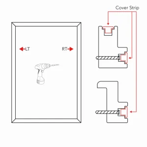 drill shutter frame fixing positions