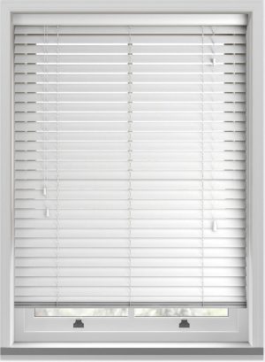 Cheap White 50mm Wood venetian Blind