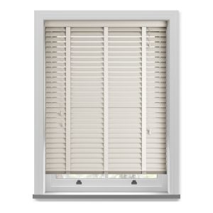 Cheapest Cream 50mm Wood Venetian Blind with Tapes