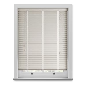 Cheapest Cream Woodgrain Real Wood Texture Venetian Blind with Tapes