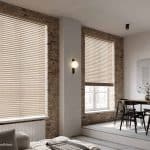 Bargain Scandi Light Oak Woodgrain Real Wood Texture Venetian Blind