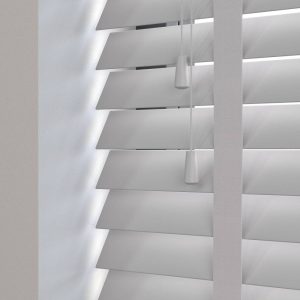 Cheap Grey 50mm Real Wood Venetian Blind with Tapes