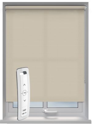 Motorised Beige Roller Blind