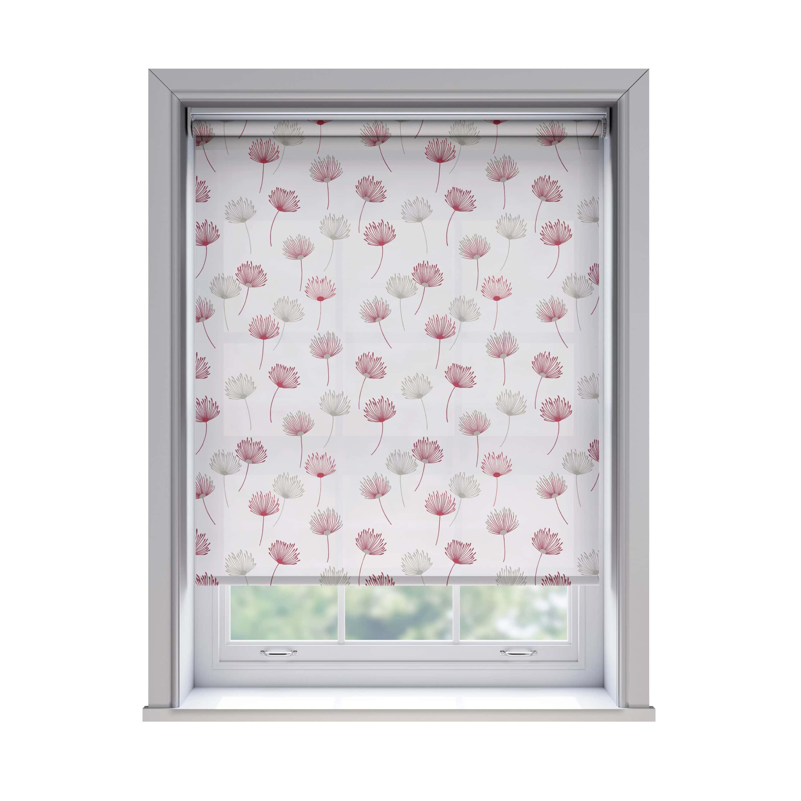 Roller Blind with Flower Pattern
