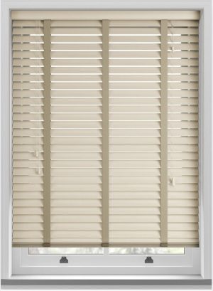 Cheap Buttercream Cream Wood Venetian Blind