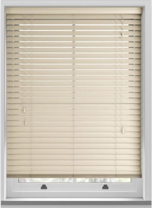 Cheap Dark Cream Wood Venetian Blind