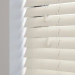 Premium Ivory Real Wooden Venetian Blinds With Cords