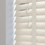 Premium Ivory Real Wooden Venetian Blinds With Tapes