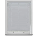 Realm Grey Faux Wood Venetian Blinds With Cords