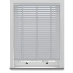 Realm Grey Woodgrain Faux Wood Venetian Blinds With Tapes