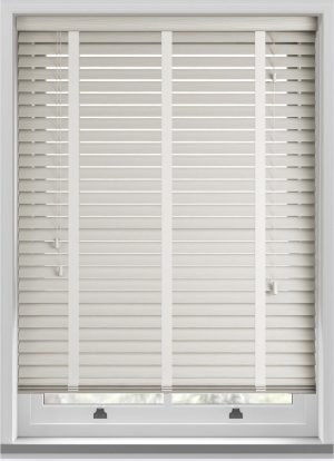 Cheap Cream Woodgrain Real Wood Texture Venetian Blind