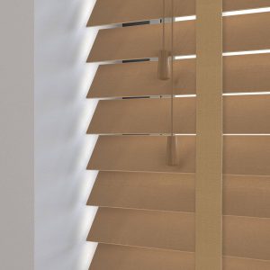 Tawny Real Wooden Venetian Blinds With Tapes