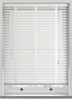 Cheap White Wood Venetian Blind with Tapes