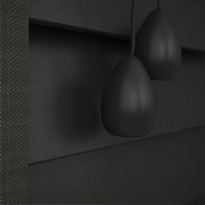 Cheap Dark Grey Wood Venetian Blinds, Ready Made