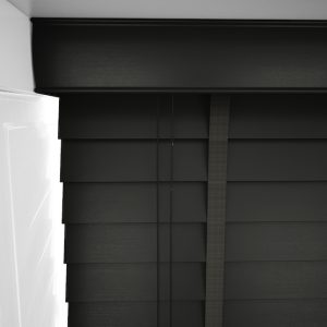 Cheap Dark Grey Wood Venetian Blinds, Ready Made