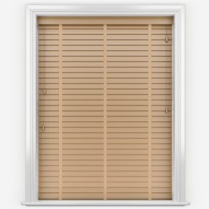 Cheap Light Oak Faux Wood Venetian Blind with Tapes