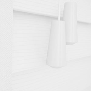 Made to Measure White Woodgrain Venetian Blind with Tapes
